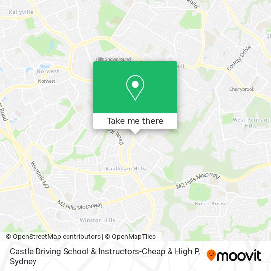 Castle Driving School & Instructors-Cheap & High P map
