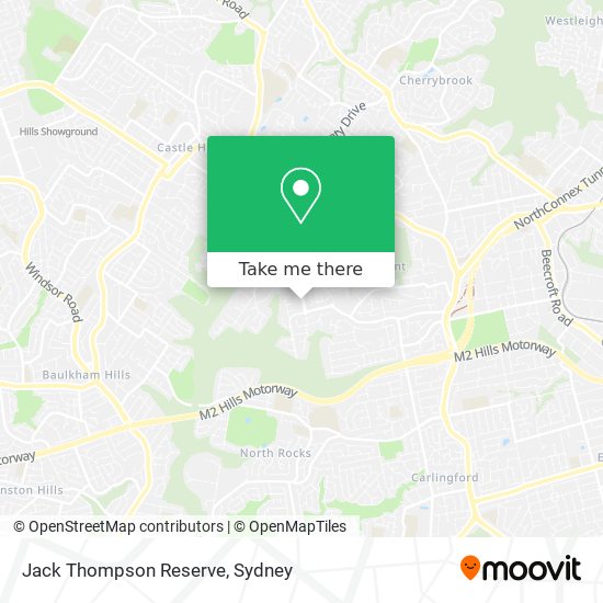 Jack Thompson Reserve map