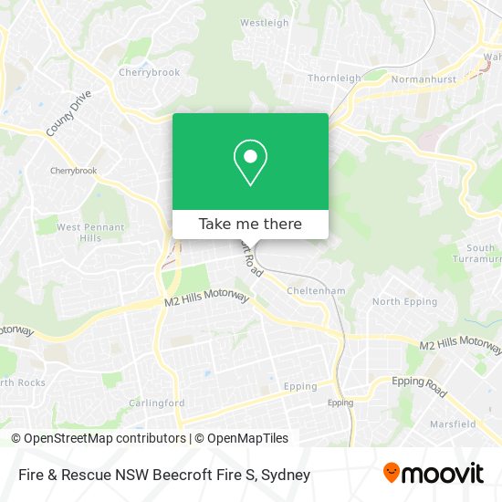 Mapa Fire & Rescue NSW Beecroft Fire S