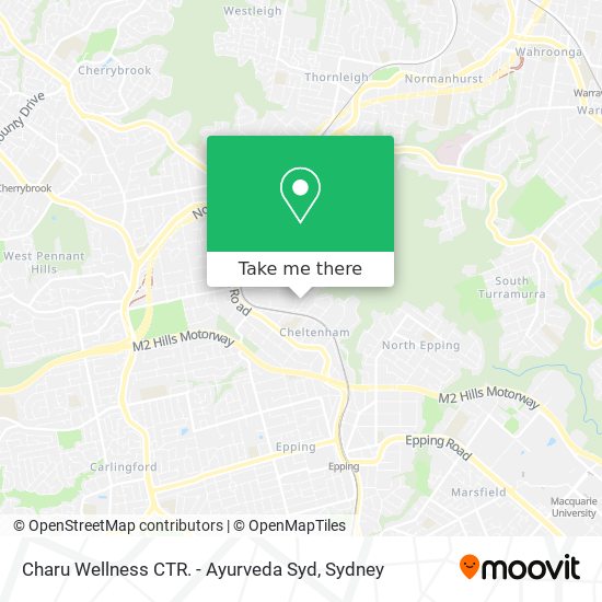 Charu Wellness CTR. - Ayurveda Syd map