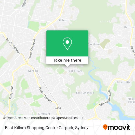 East Killara Shopping Centre Carpark map