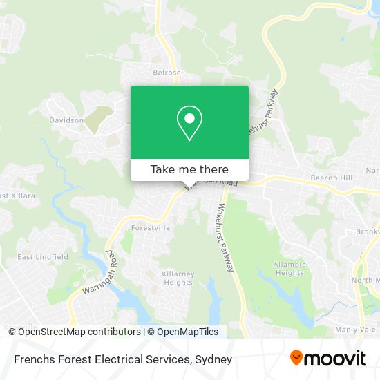 Frenchs Forest Electrical Services map