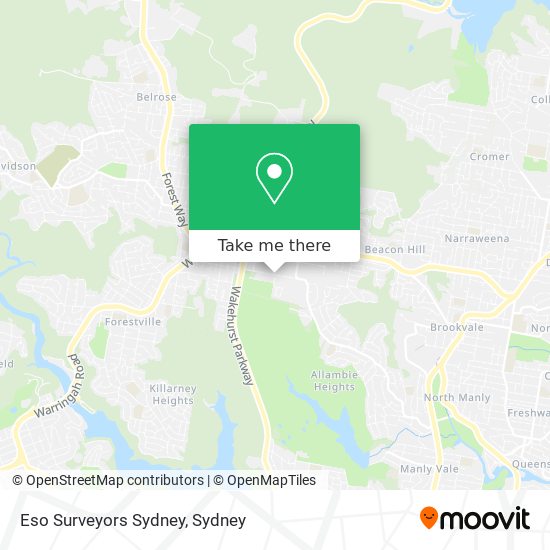 Mapa Eso Surveyors Sydney