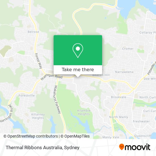Thermal Ribbons Australia map