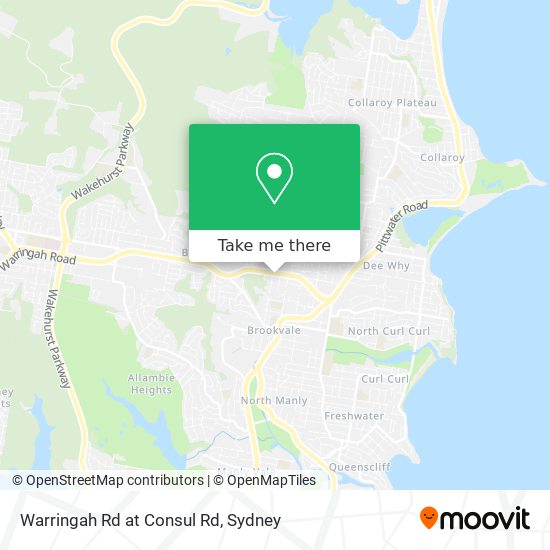 Warringah Rd at Consul Rd map