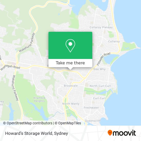 Mapa Howard's Storage World