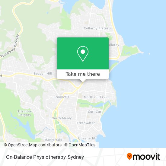 On-Balance Physiotherapy map