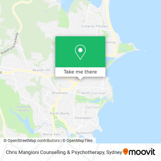 Mapa Chris Mangioni Counselling & Psychotherapy