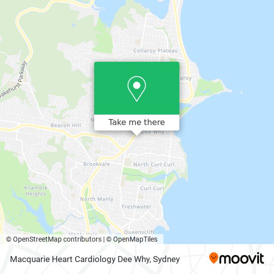 Mapa Macquarie Heart Cardiology Dee Why