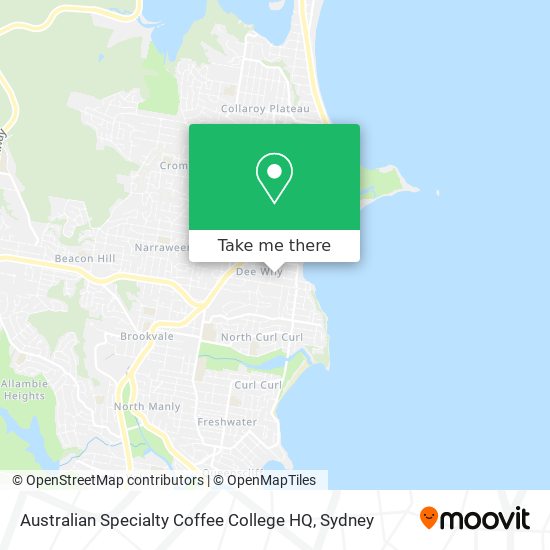 Mapa Australian Specialty Coffee College HQ