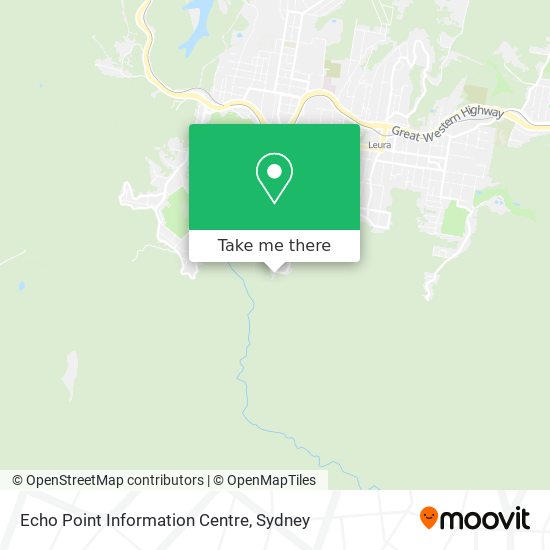 Echo Point Information Centre map