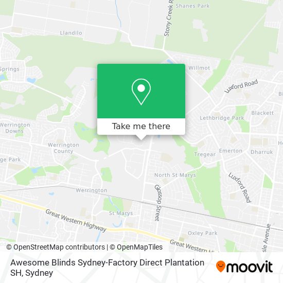 Awesome Blinds Sydney-Factory Direct Plantation SH map