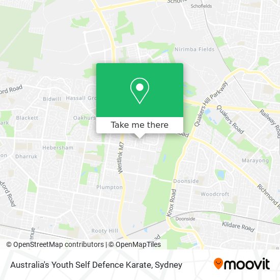 Mapa Australia's Youth Self Defence Karate