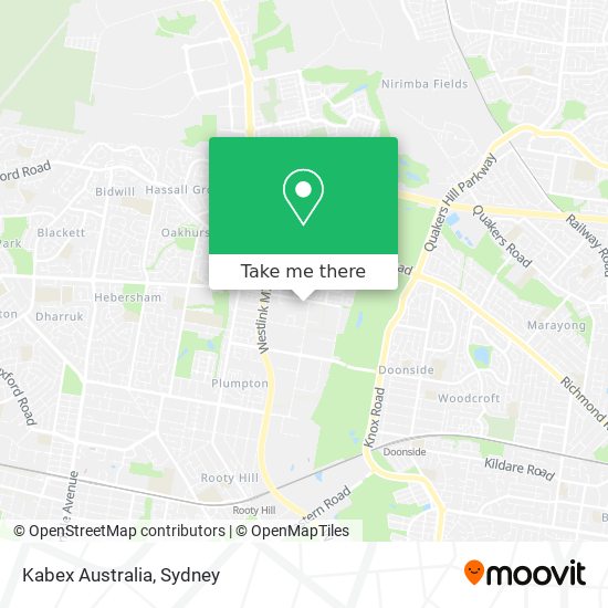 Mapa Kabex Australia
