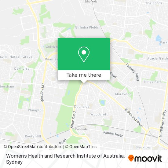 Women's Health and Research Institute of Australia map