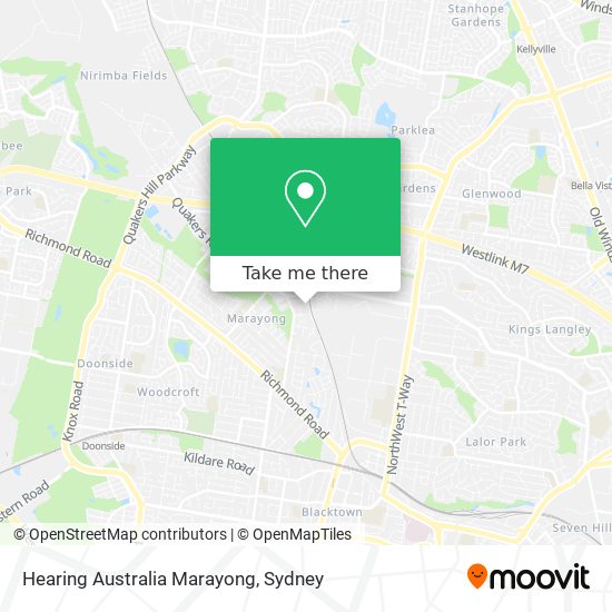 Mapa Hearing Australia Marayong