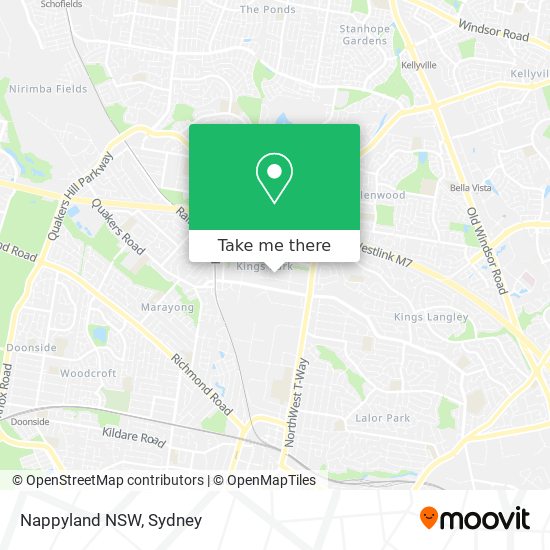 Nappyland NSW map