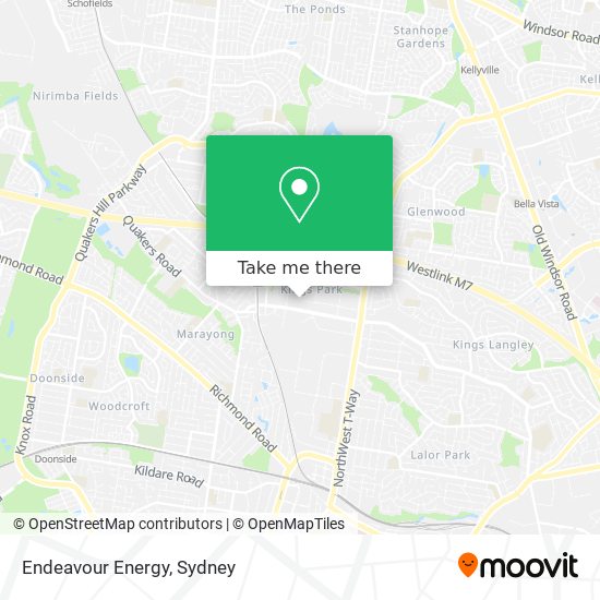 Endeavour Energy map