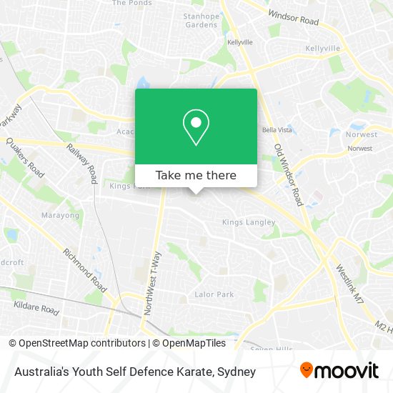 Australia's Youth Self Defence Karate map