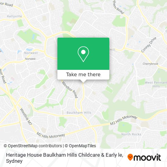 Heritage House Baulkham Hills Childcare & Early le map