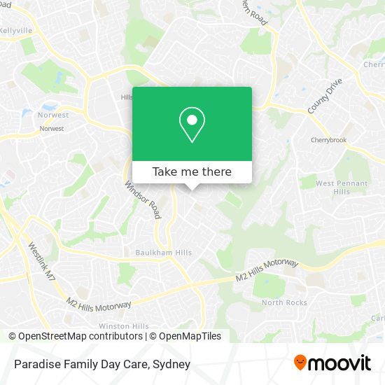 Paradise Family Day Care map