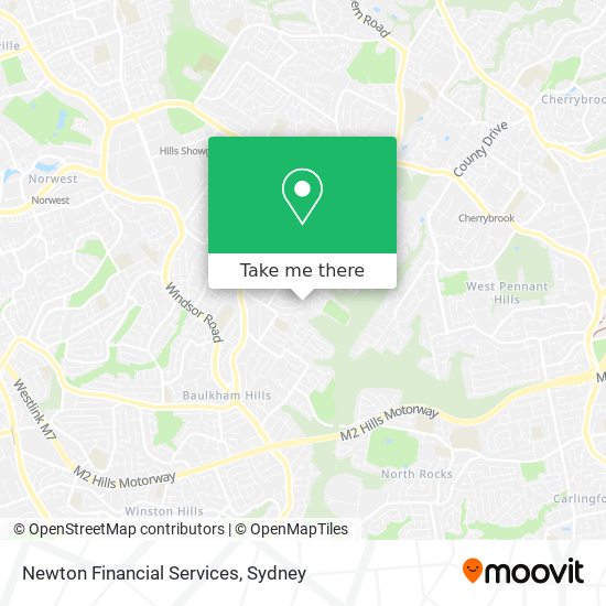 Mapa Newton Financial Services