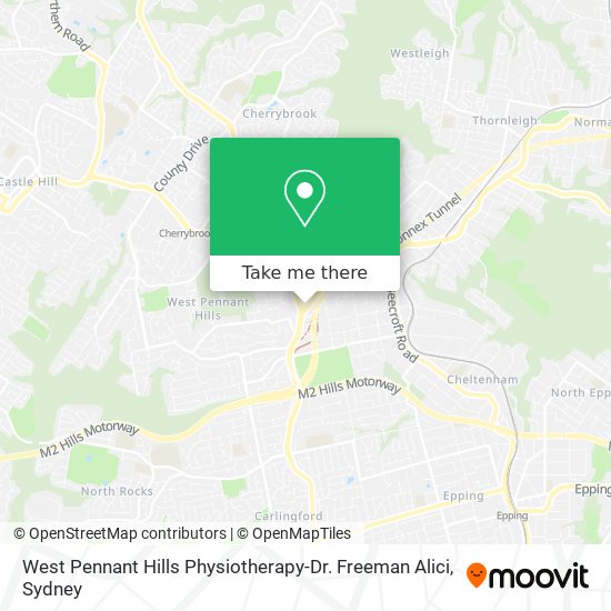 West Pennant Hills Physiotherapy-Dr. Freeman Alici map