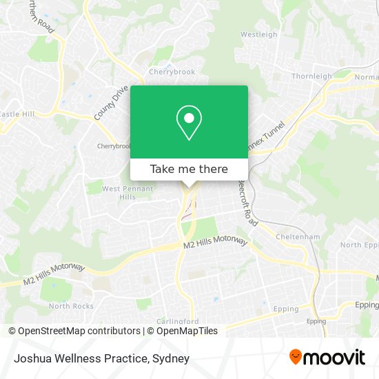 Joshua Wellness Practice map