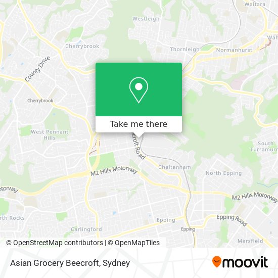 Asian Grocery Beecroft map