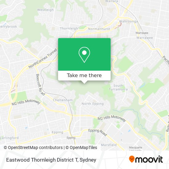 Eastwood Thornleigh District T map