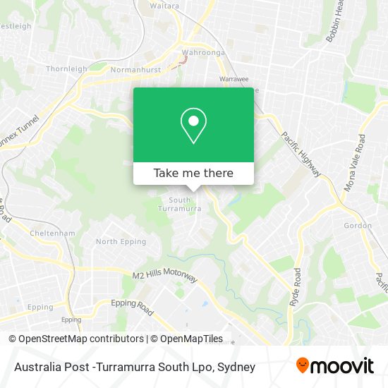 Australia Post -Turramurra South Lpo map