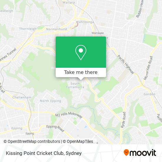 Kissing Point Cricket Club map