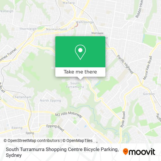 South Turramurra Shopping Centre Bicycle Parking map
