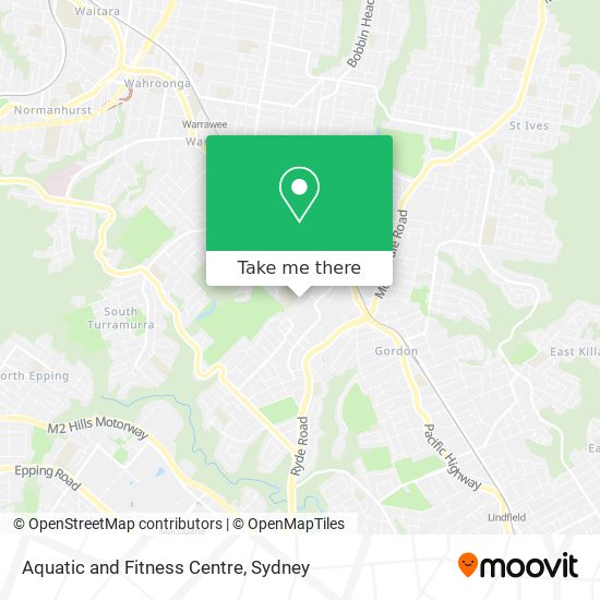 Aquatic and Fitness Centre map