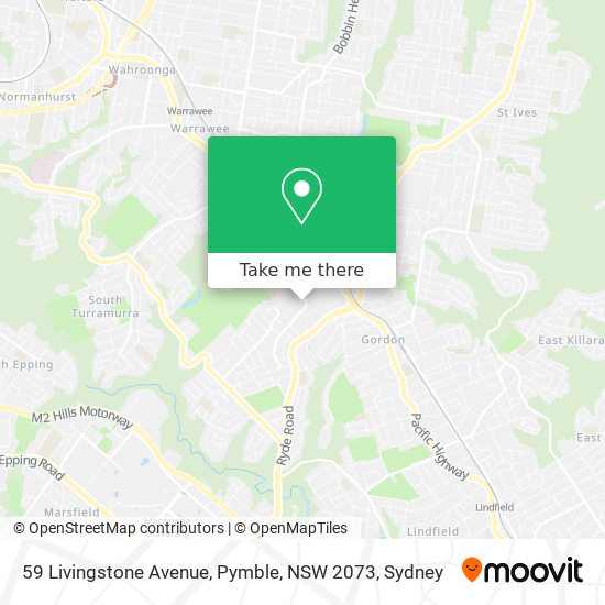 59 Livingstone Avenue, Pymble, NSW 2073 map