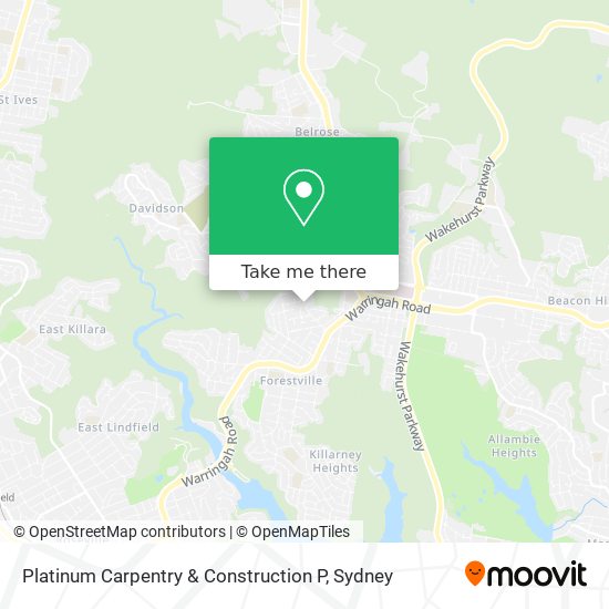 Mapa Platinum Carpentry & Construction P