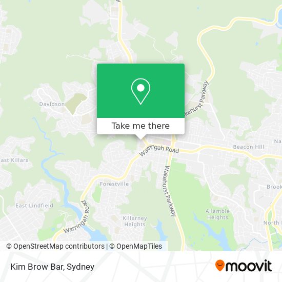 Kim Brow Bar map
