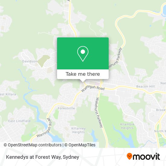 Kennedys at Forest Way map