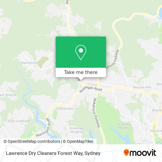 Lawrence Dry Cleaners Forest Way map