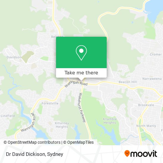 Dr David Dickison map