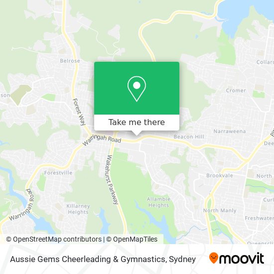 Aussie Gems Cheerleading & Gymnastics map