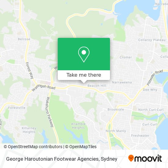 George Haroutonian Footwear Agencies map