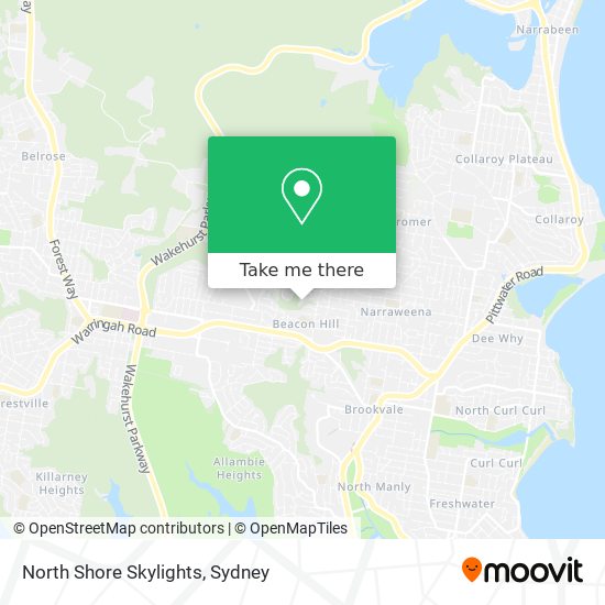 Mapa North Shore Skylights