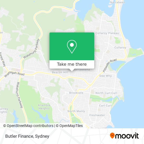 Butler Finance map