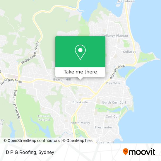 D P G Roofing map