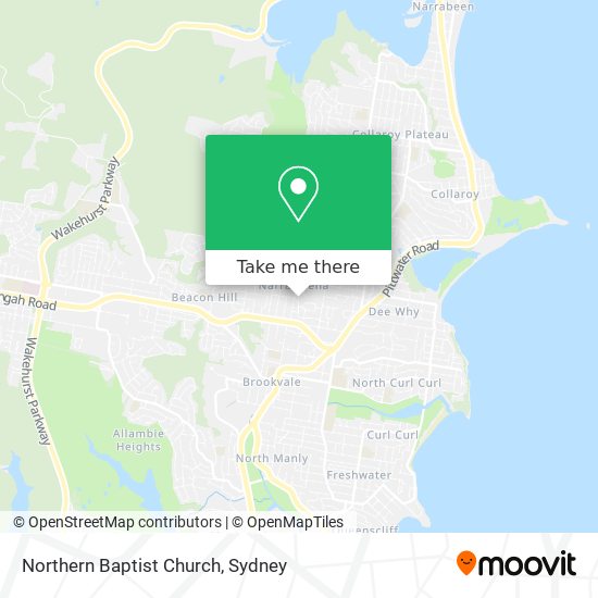 Mapa Northern Baptist Church