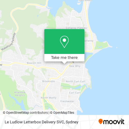 Le Ludlow Letterbox Delivery SVC map