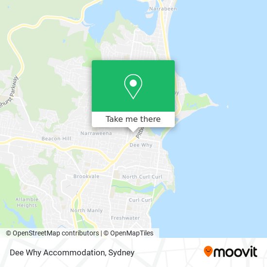 Dee Why Accommodation map