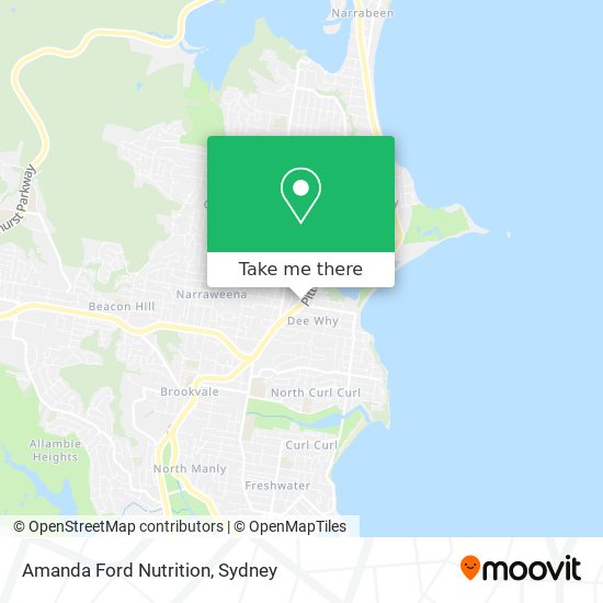 Amanda Ford Nutrition map