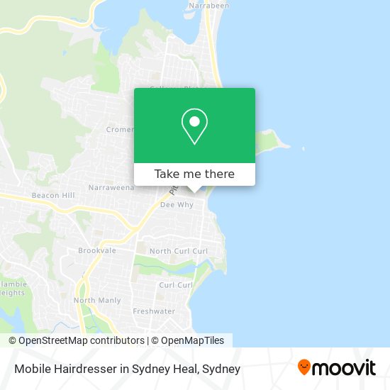 Mobile Hairdresser in Sydney Heal map